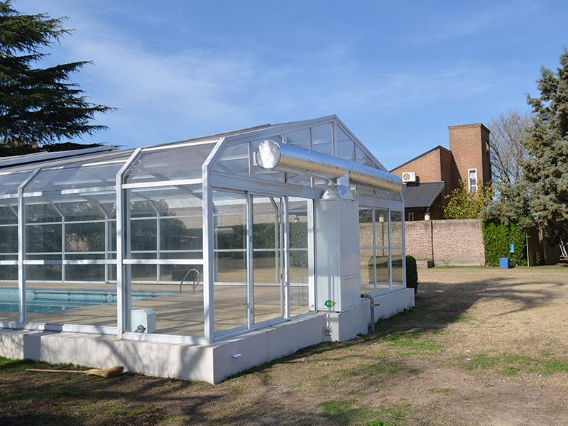 Deshumectación de piscina en vivienda particular